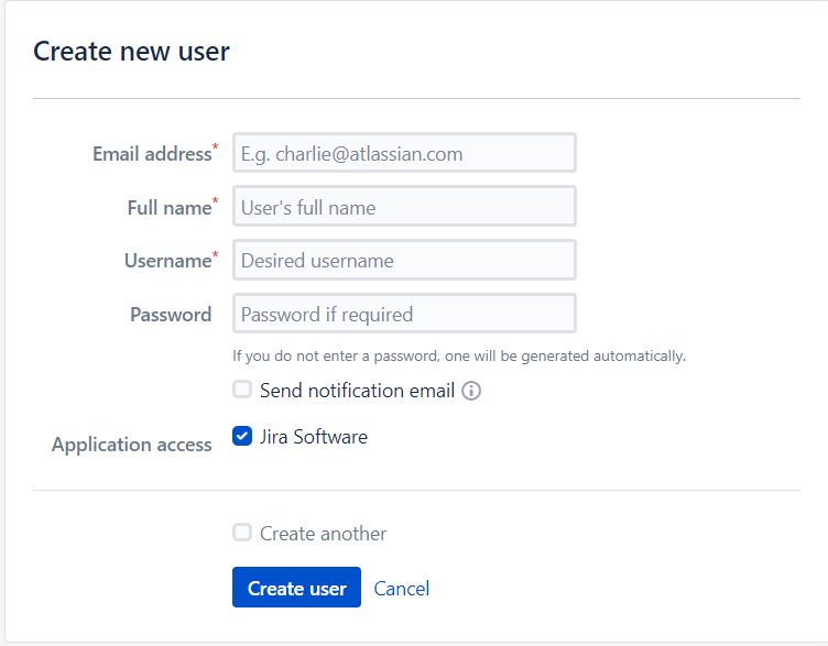 User Management Menu