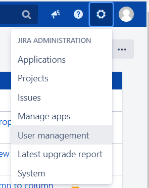 User Management Menu